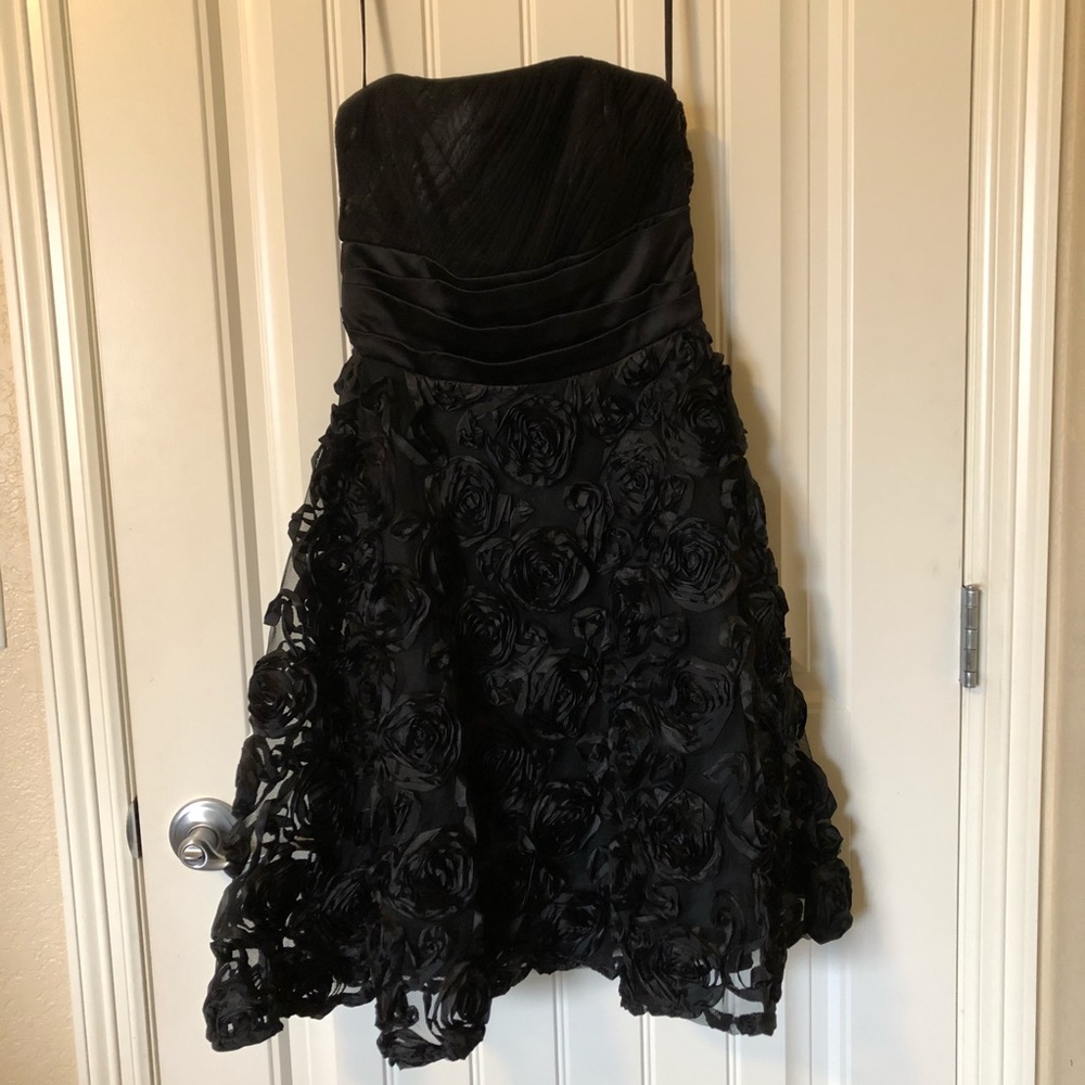WHBM Black Strapless Dress xs